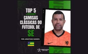 Jonathas Sandes elegeu seu Top 5 com duas camisas forrozeiras (Arte: Verminosos por Futebol)