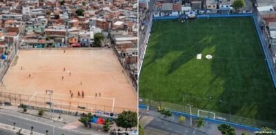 O campo torto do Recife que a comunidade preferiu que seguisse torto