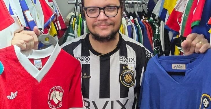 Colecionador tem acervo maravilhoso de camisas de times do Distrito Federal