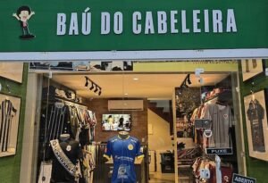 A loja Baú do Cabeleira foca em times pequenos e médios do futebol brasileiro (Foto: Divulgação)
