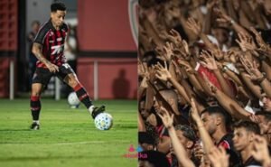 A estreia do Skokka como patrocinador do Vitória não ficou restrita à camisa: a marca também levou para o Barradão uma série de ativações presenciais (Foto: Skokka)