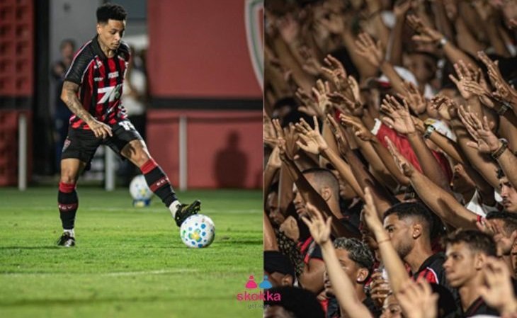 A estreia do Skokka como patrocinador do Vitória não ficou restrita à camisa: a marca também levou para o Barradão uma série de ativações presenciais (Foto: Skokka)